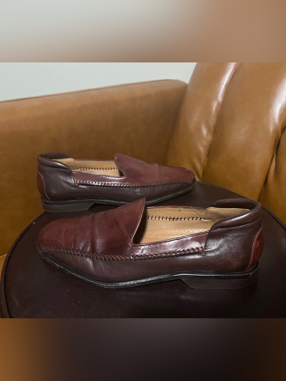 Avventura leather two-tone loafers men’s size 10M